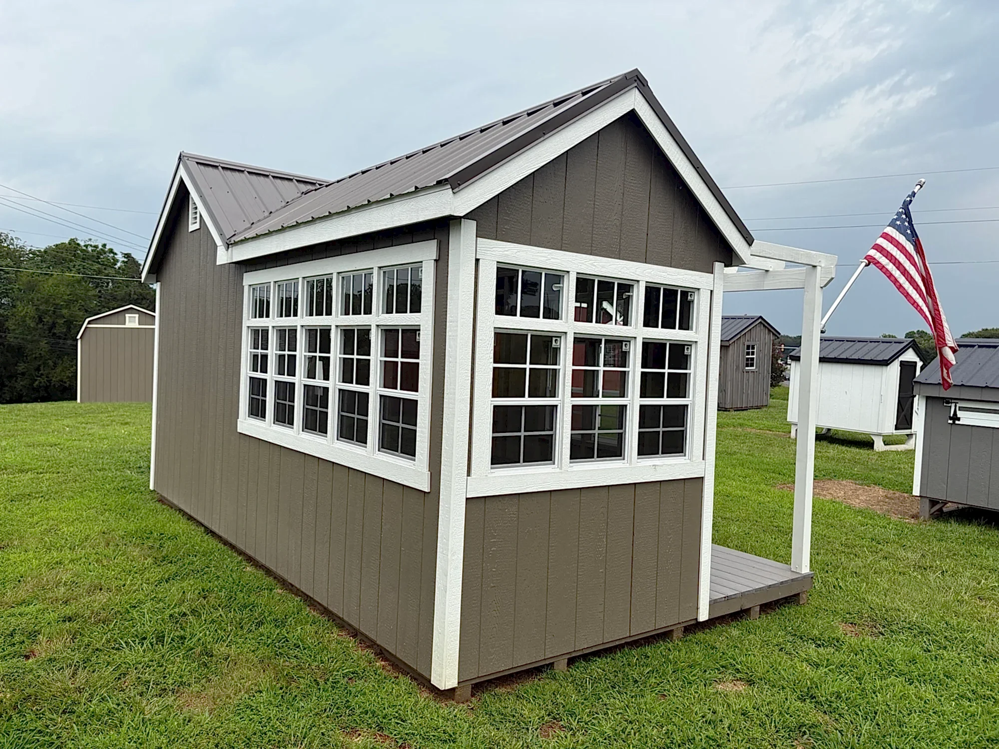 10x18 Custom Shed - Greenhouse (#HB005)